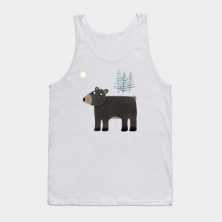 The Bear, the Trees and the Moon Tank Top